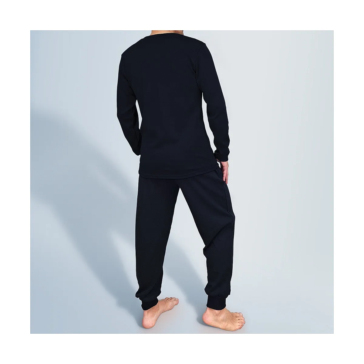 0930 100% COTTON PAJAMA WITH CUFFS AND POCKETS