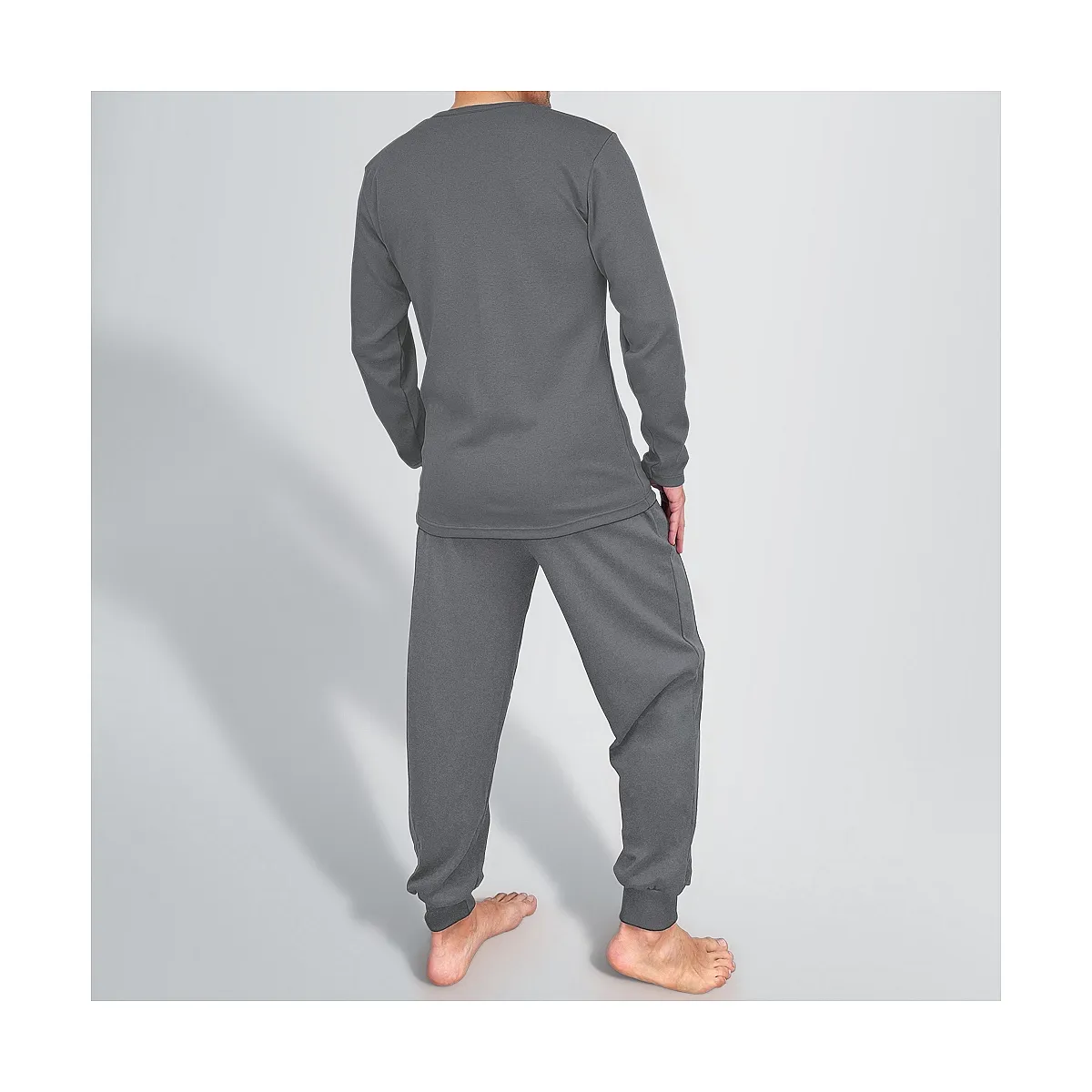 0930 100% COTTON PAJAMA WITH CUFFS AND POCKETS