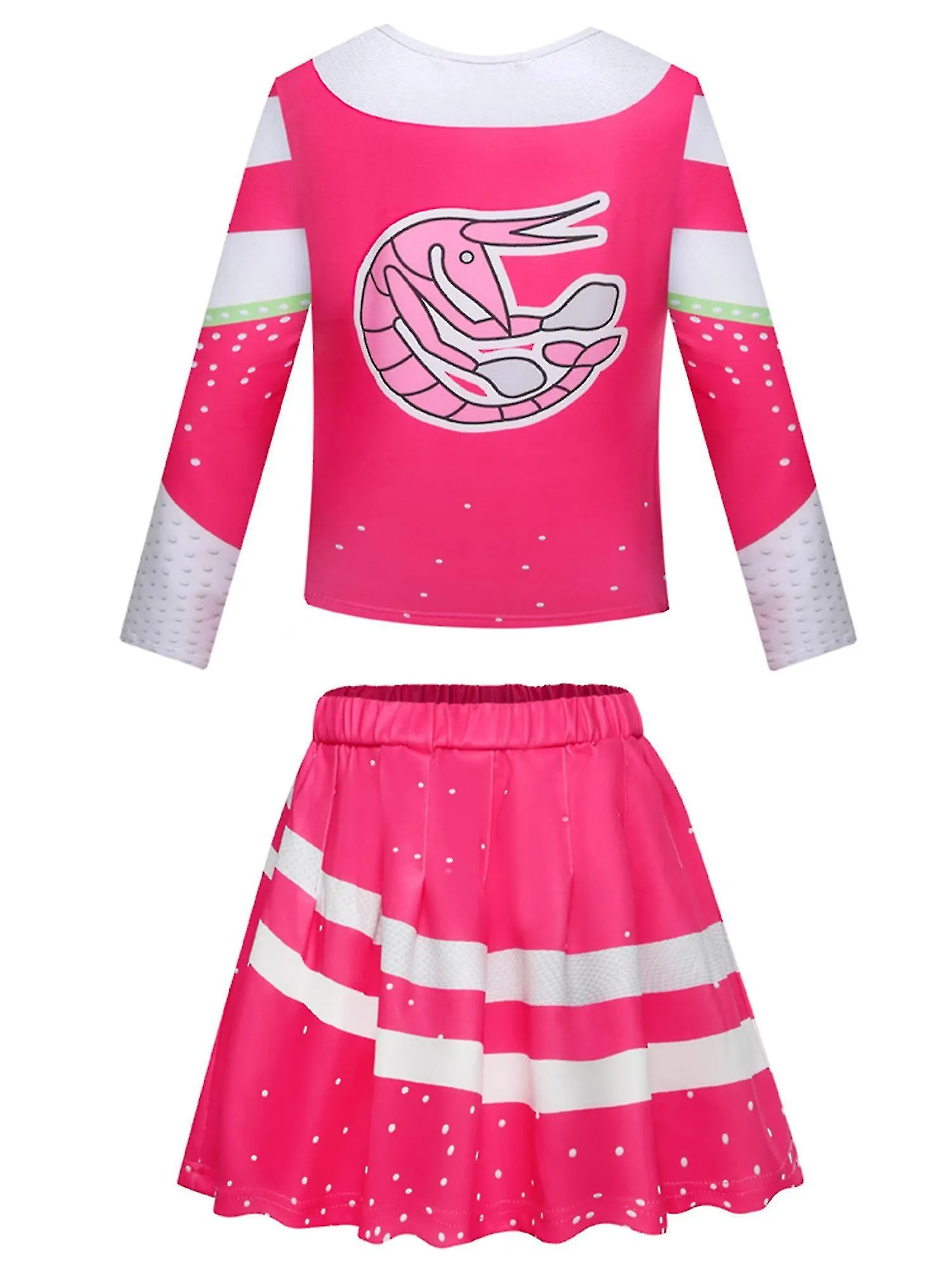 3-10 Years Kids Girls Zombies 3 Cheerleader Outfit Cosplay Outfits Set-e