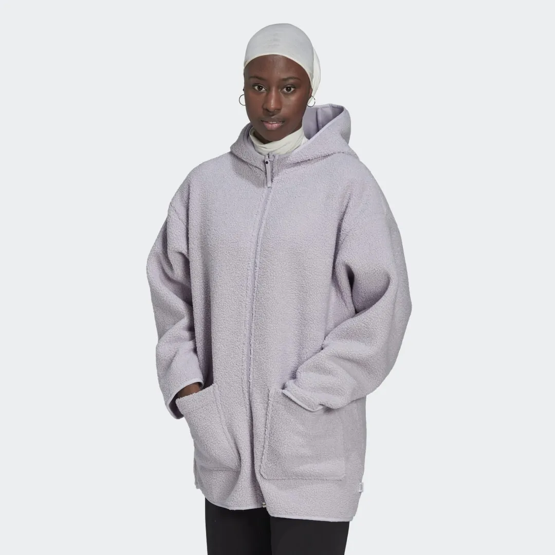 adidas Originals Polar Fleece Long Hooded Jacket