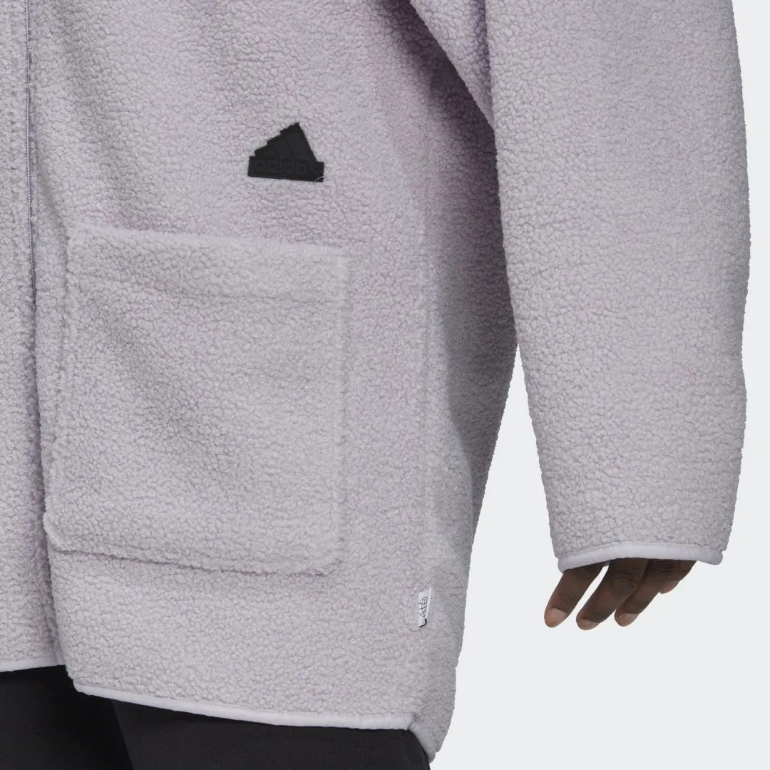 adidas Originals Polar Fleece Long Hooded Jacket