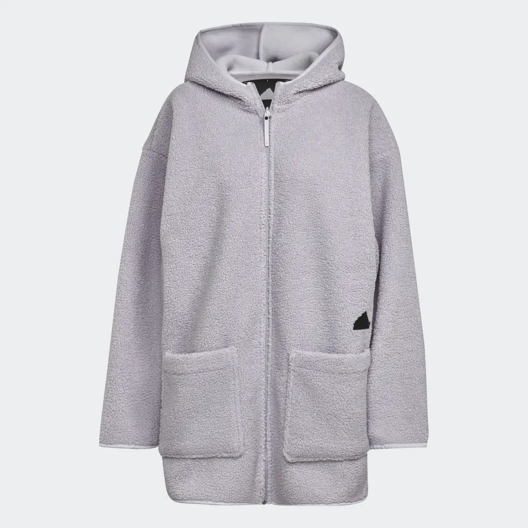 adidas Originals Polar Fleece Long Hooded Jacket