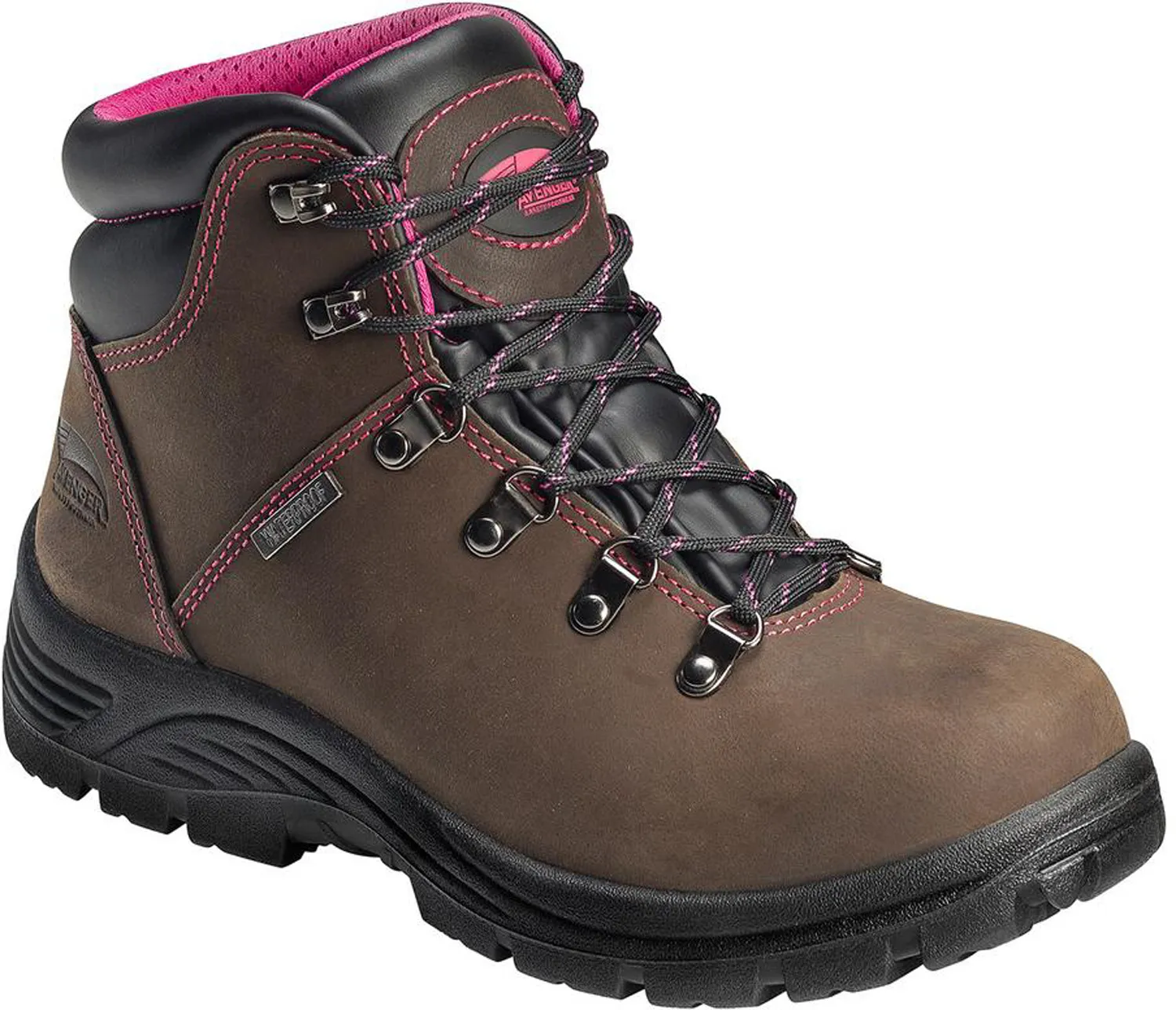 AVENGER  Framer, Women's, Brown, Soft Toe, EH, WP, Slip Resistant, 6 Inch, Work Boot