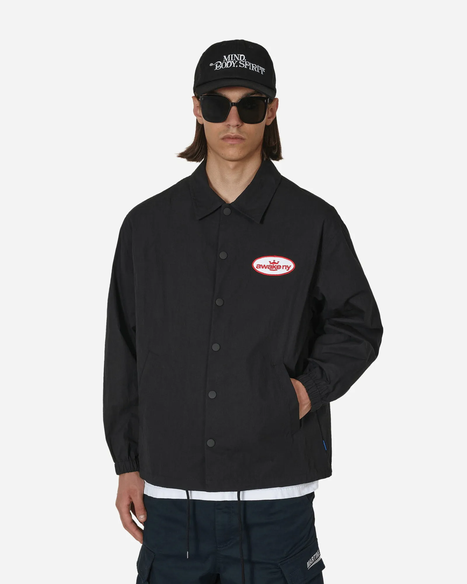 Awake NY King Logo Twill Coaches Jacket