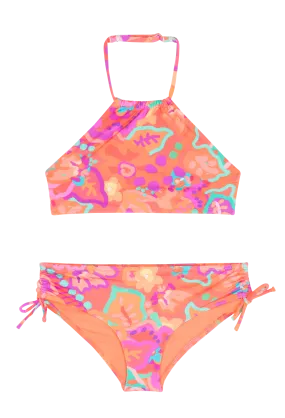 BANANA MOON UMBALA - Conjunto de traje de baño estampado en naranja