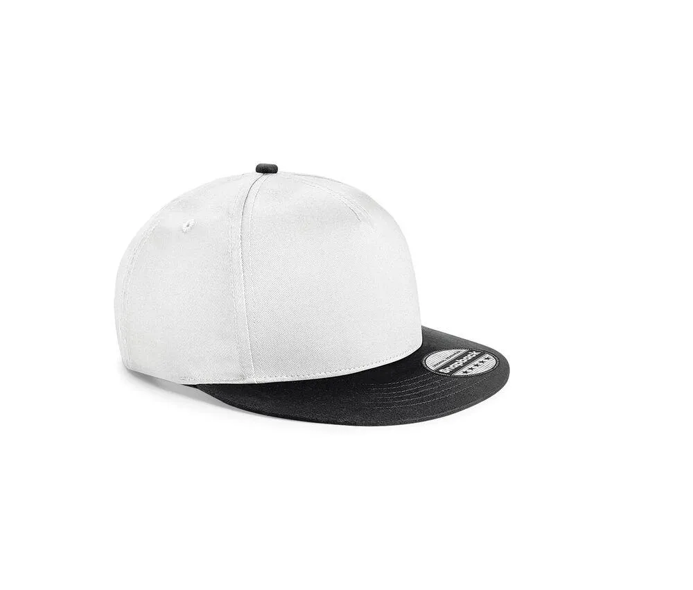 Beechfield BF615 - Gorra snapback para niños - Blanco / Negro