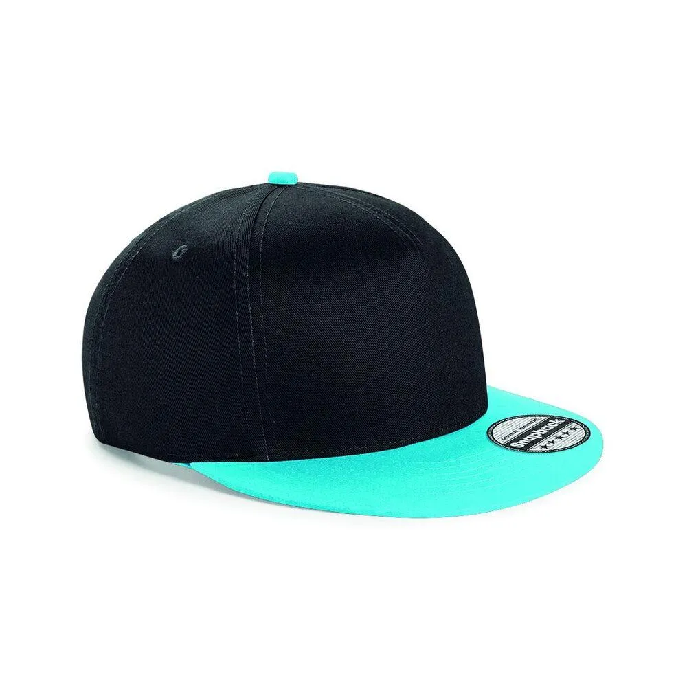 Beechfield BF615 - Gorra snapback para niños - Blanco / Negro