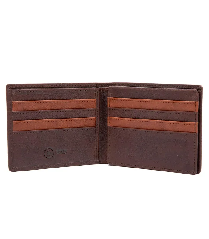 Billetera Guante Con Flap Chocolate bi442