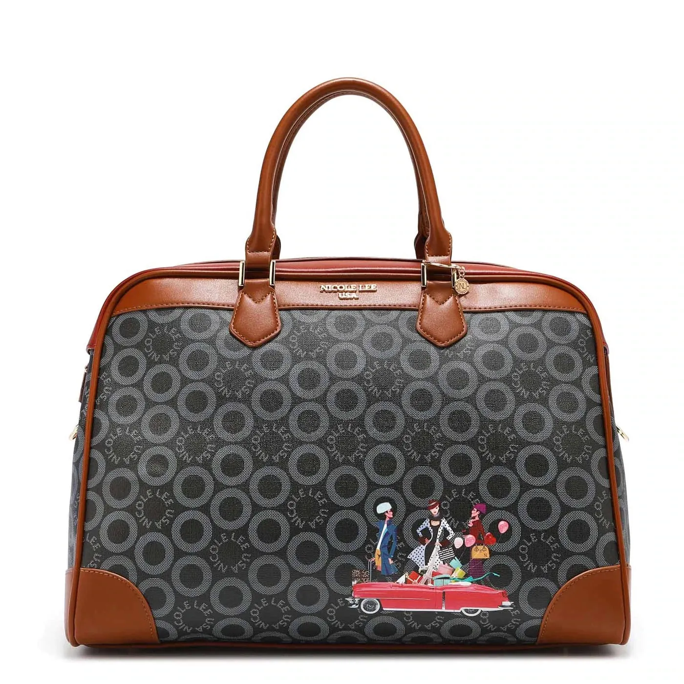 Bolso de viaje “SWALL WORLD BLACK” NICOLE LEE