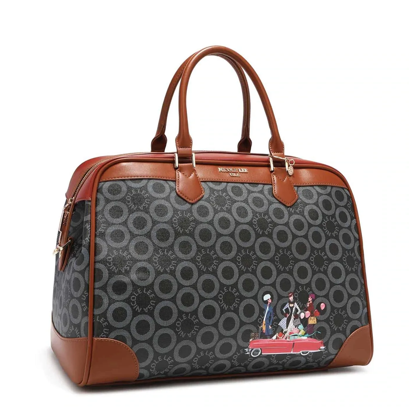 Bolso de viaje “SWALL WORLD BLACK” NICOLE LEE