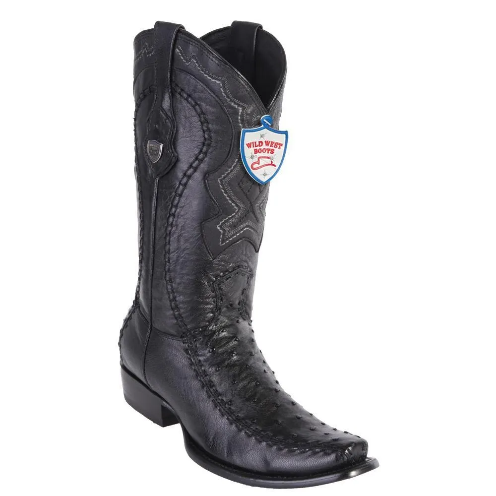 Botas de Avestruz Original con Venado Horma Dubai WW-279F0305