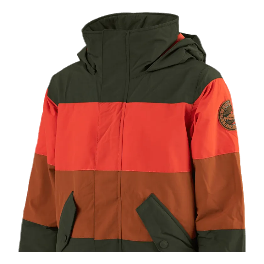 Burton Boys Symbol Jacket Orange/Green