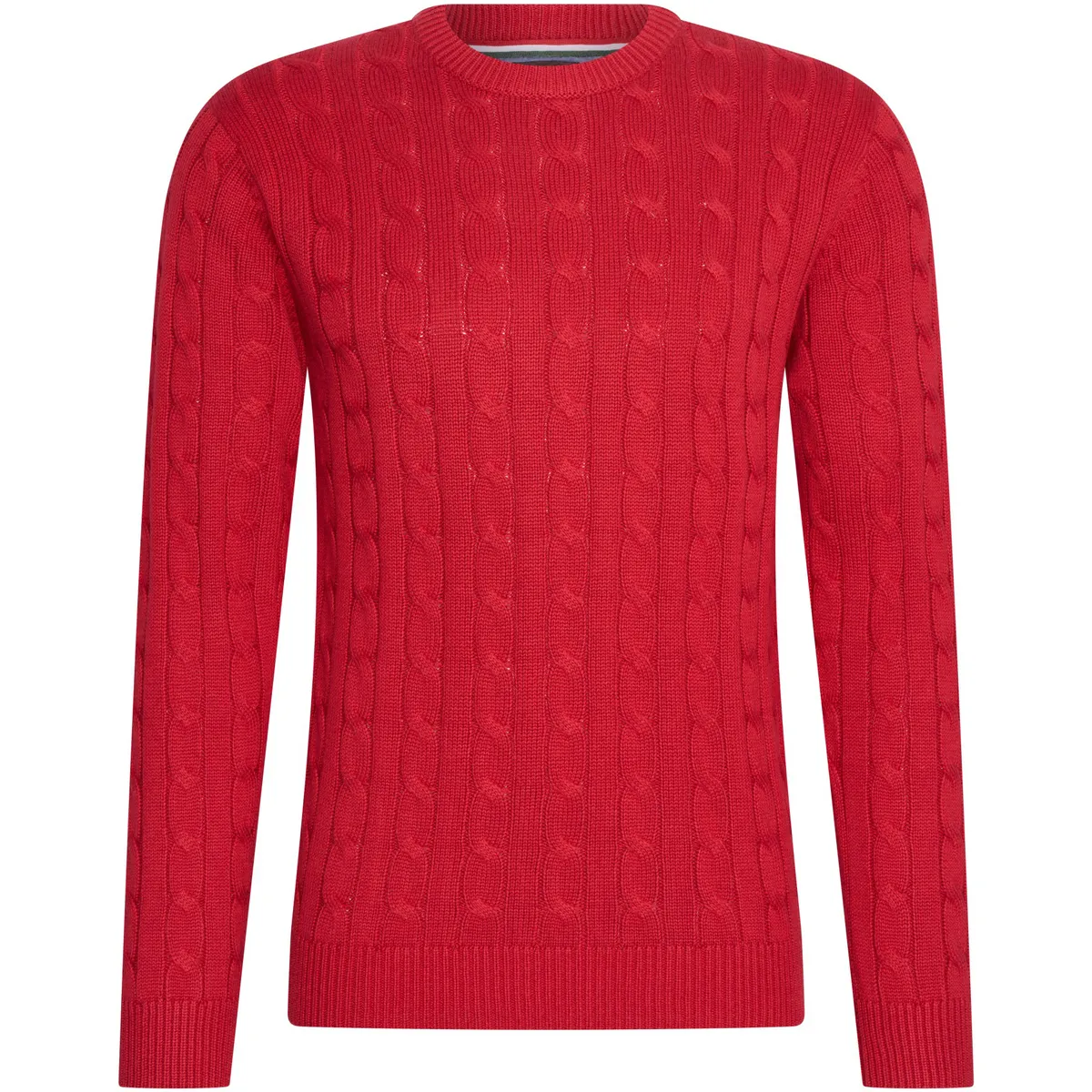 Cable Pullover Rood