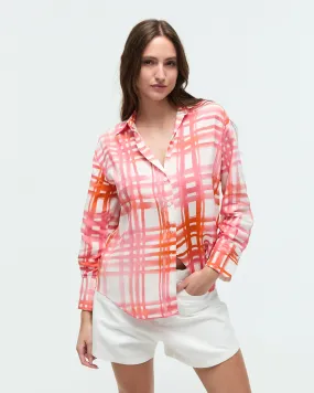 Camisa Amanda Cuadros Rosa