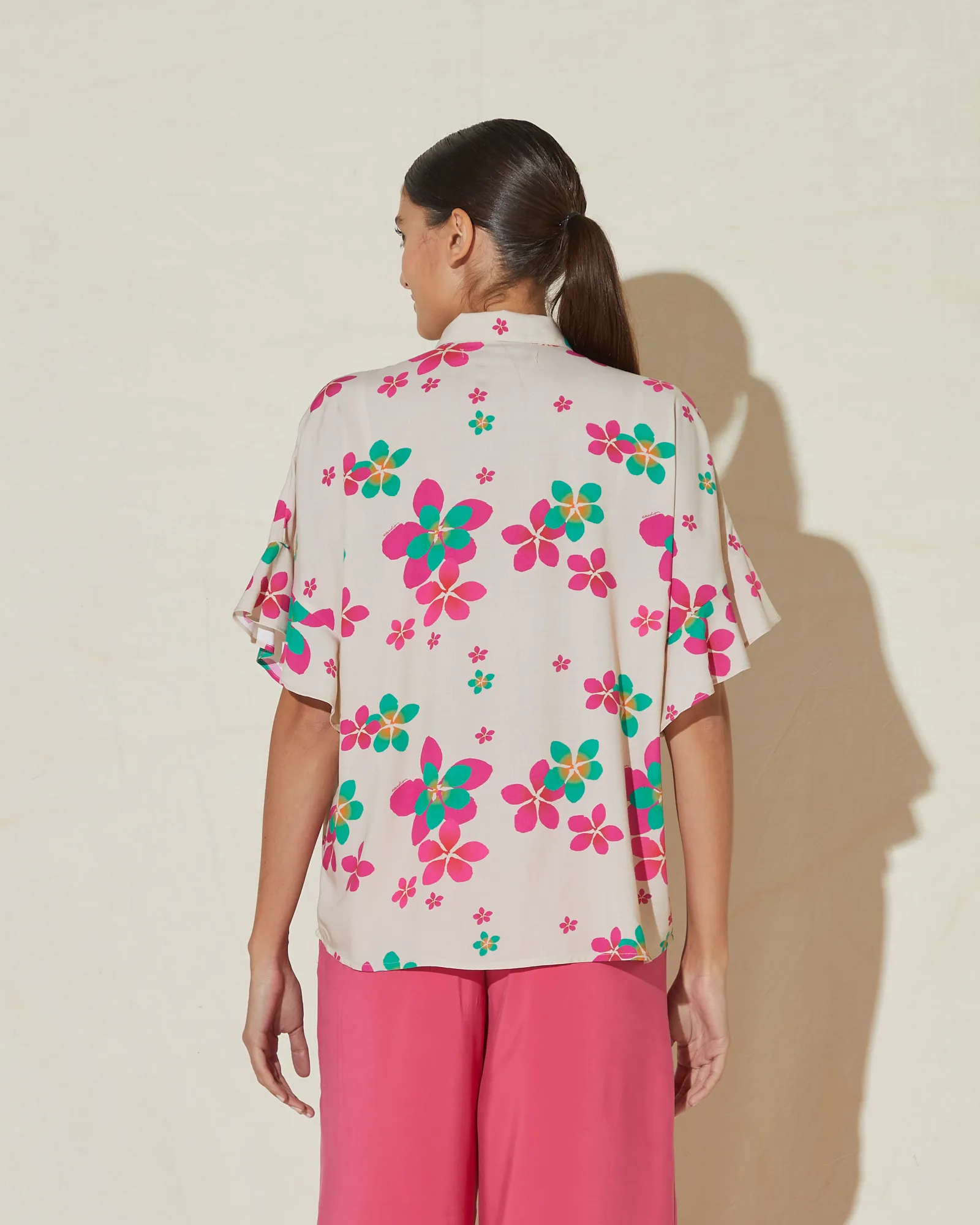 Camisa Ciprés Viscosa Rosa