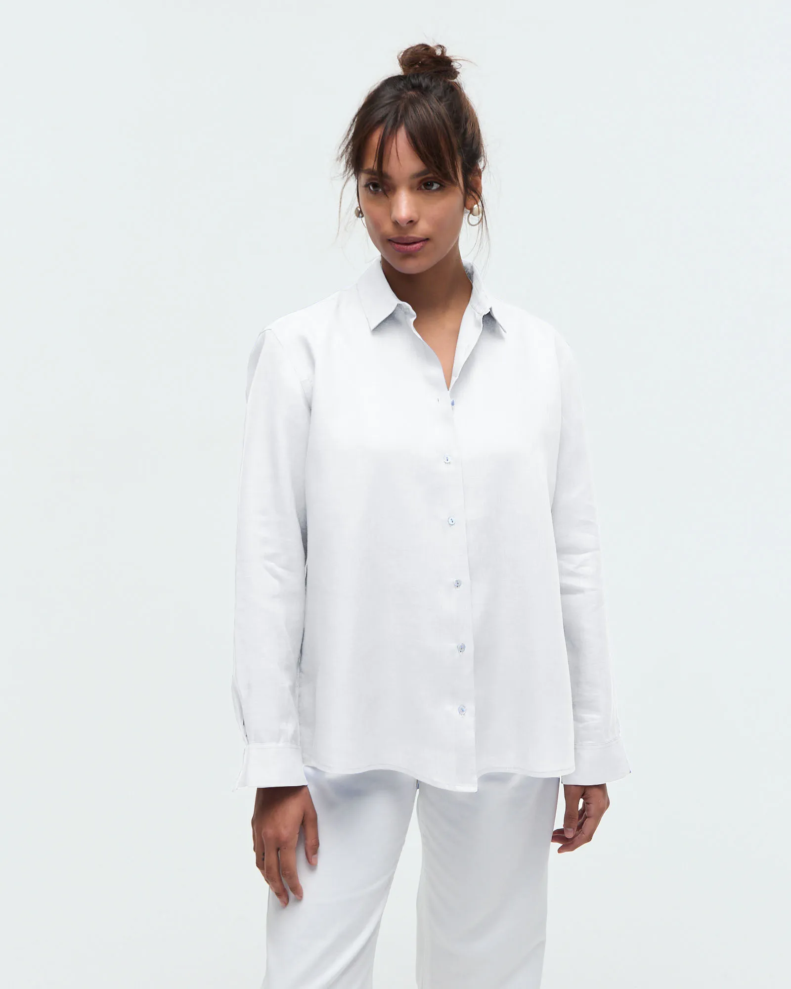 Camisa Corina Lino Blanco