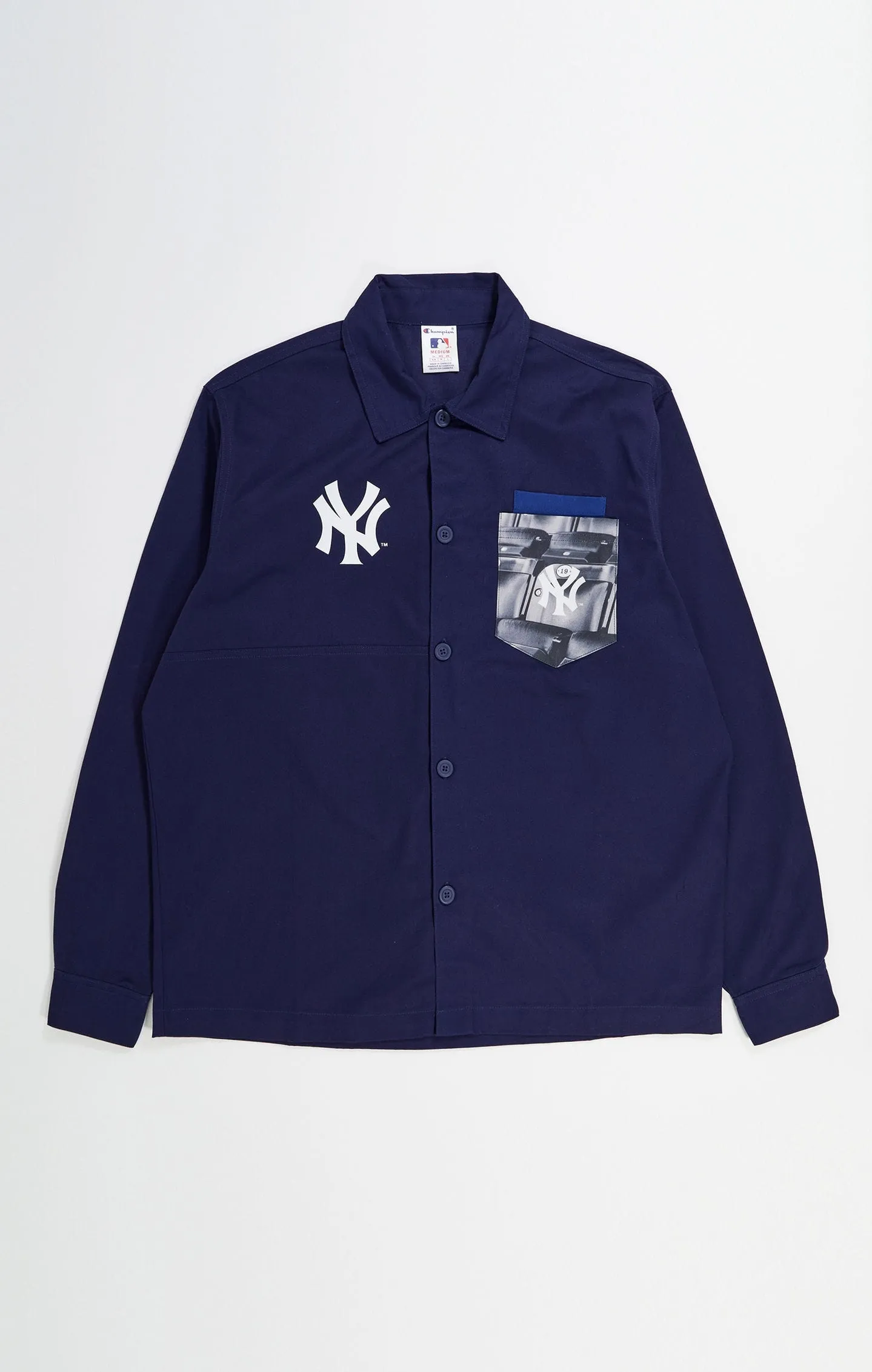 Camisa MLB de algodón con botones