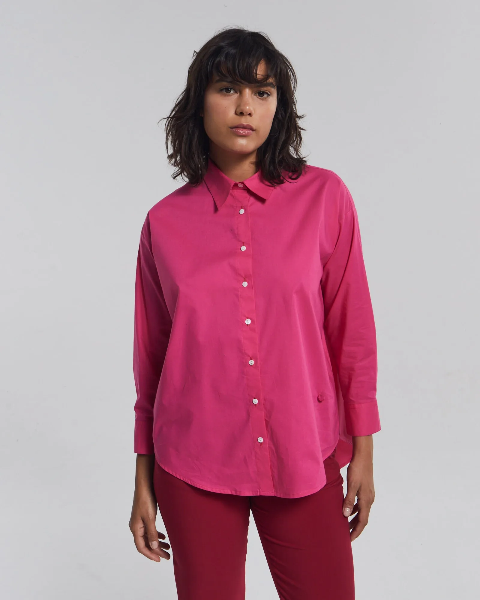 Camisa Muru Poplin Rosa