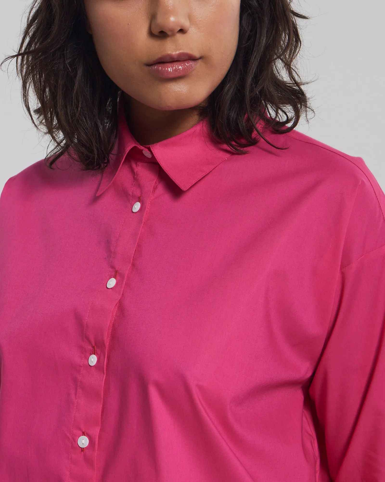 Camisa Muru Poplin Rosa