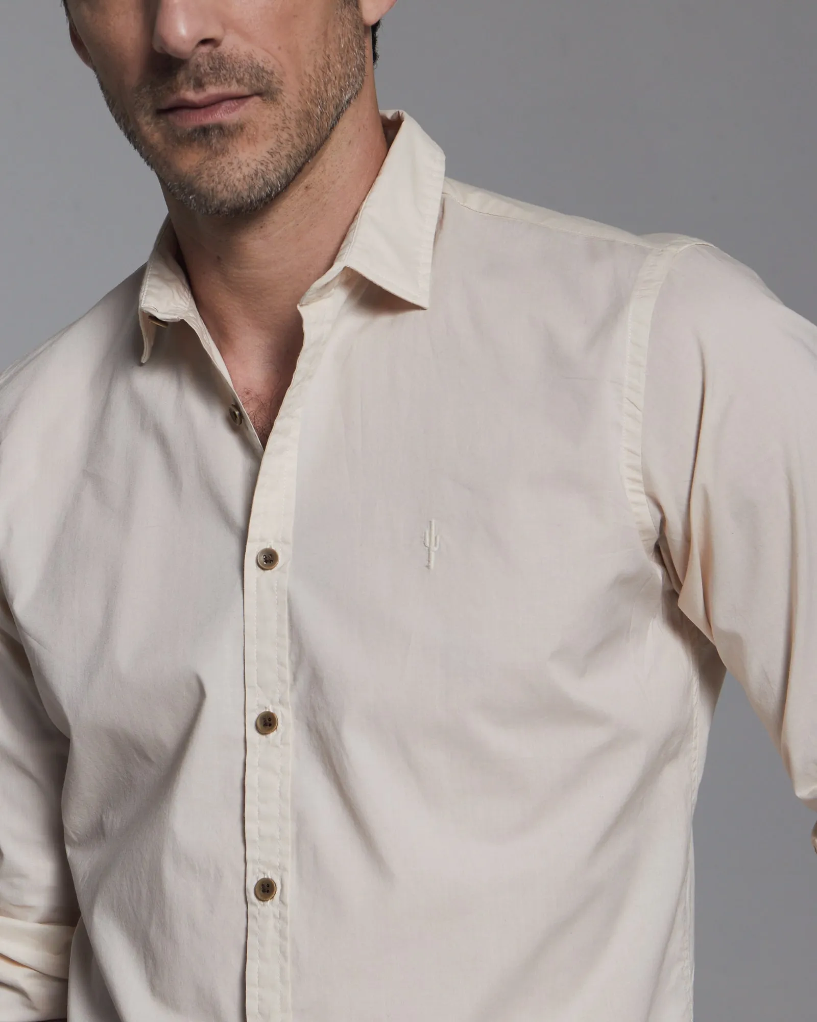 Camisa Palermo Poplin Tiza