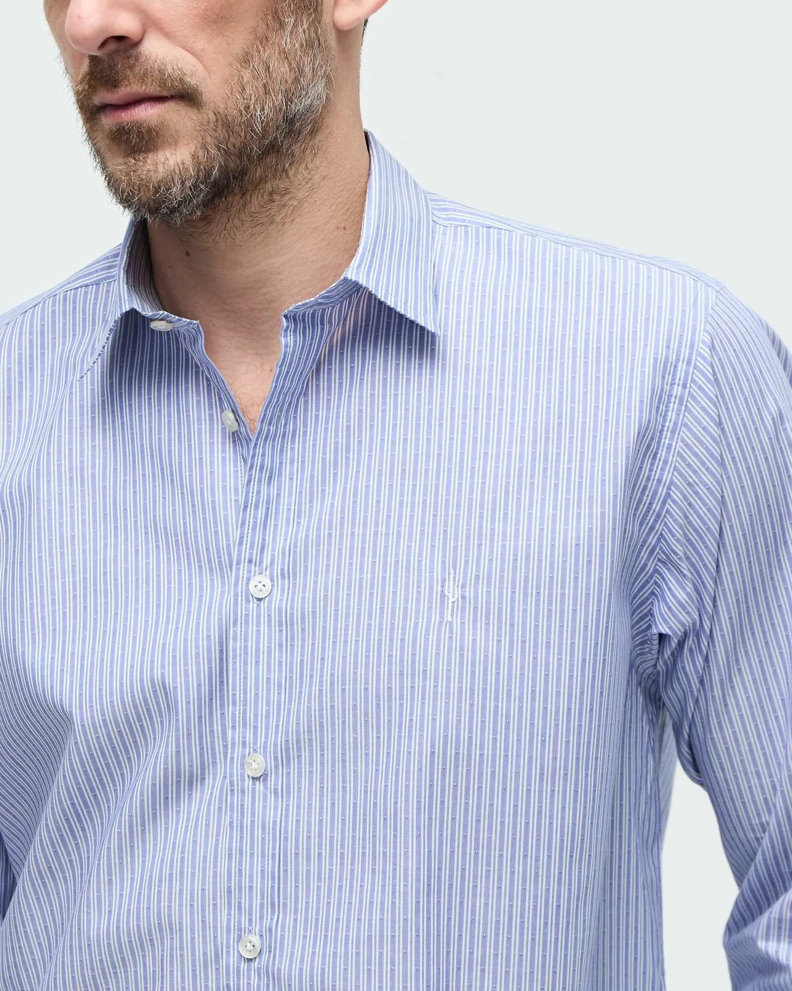 Camisa Parera Rayas Azul