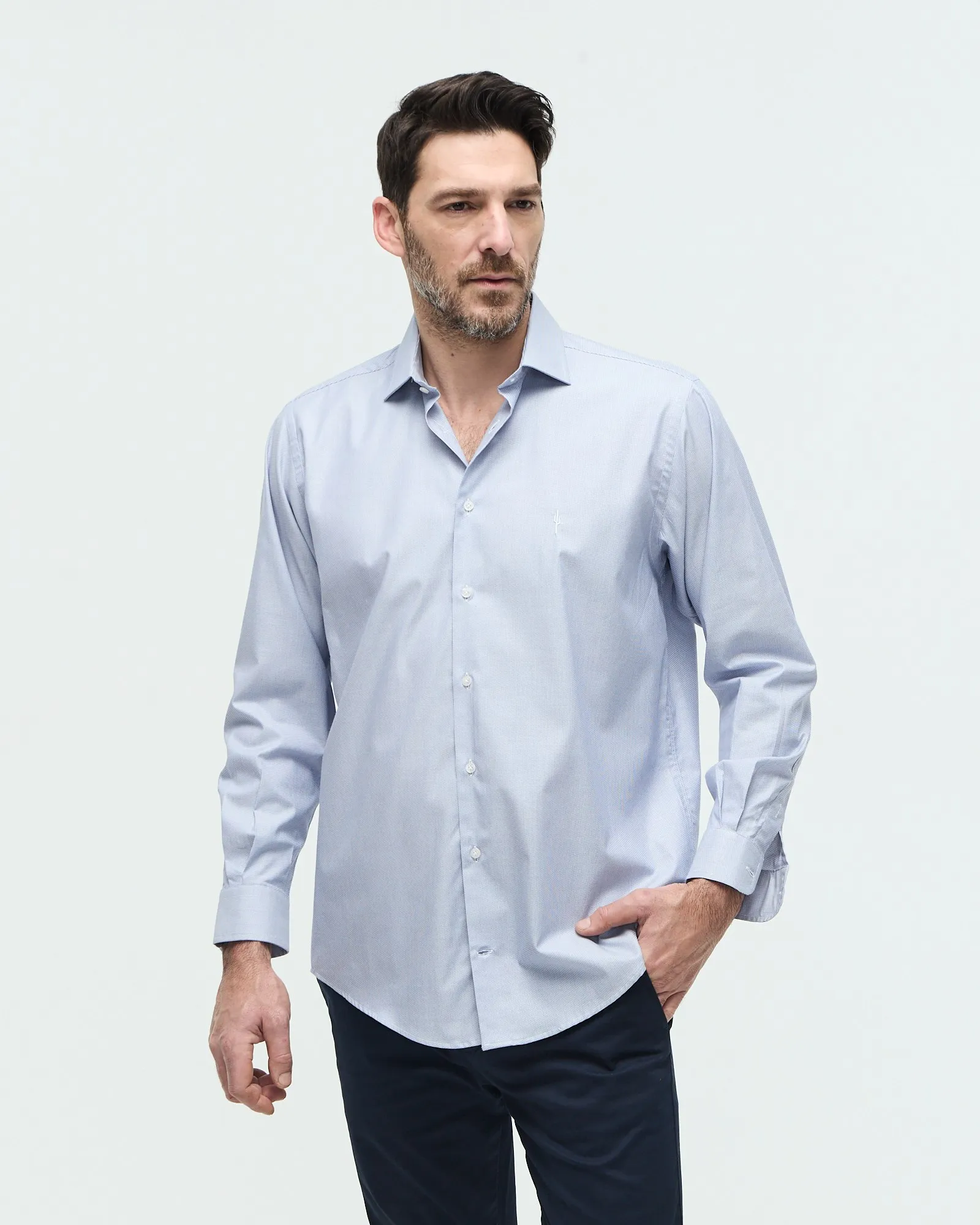 Camisa Quintana Poplin Azul