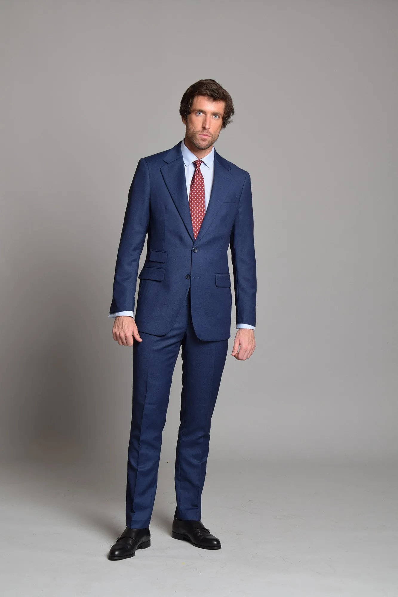 Cloking Traje Ojo de Perdiz Azul British Collection