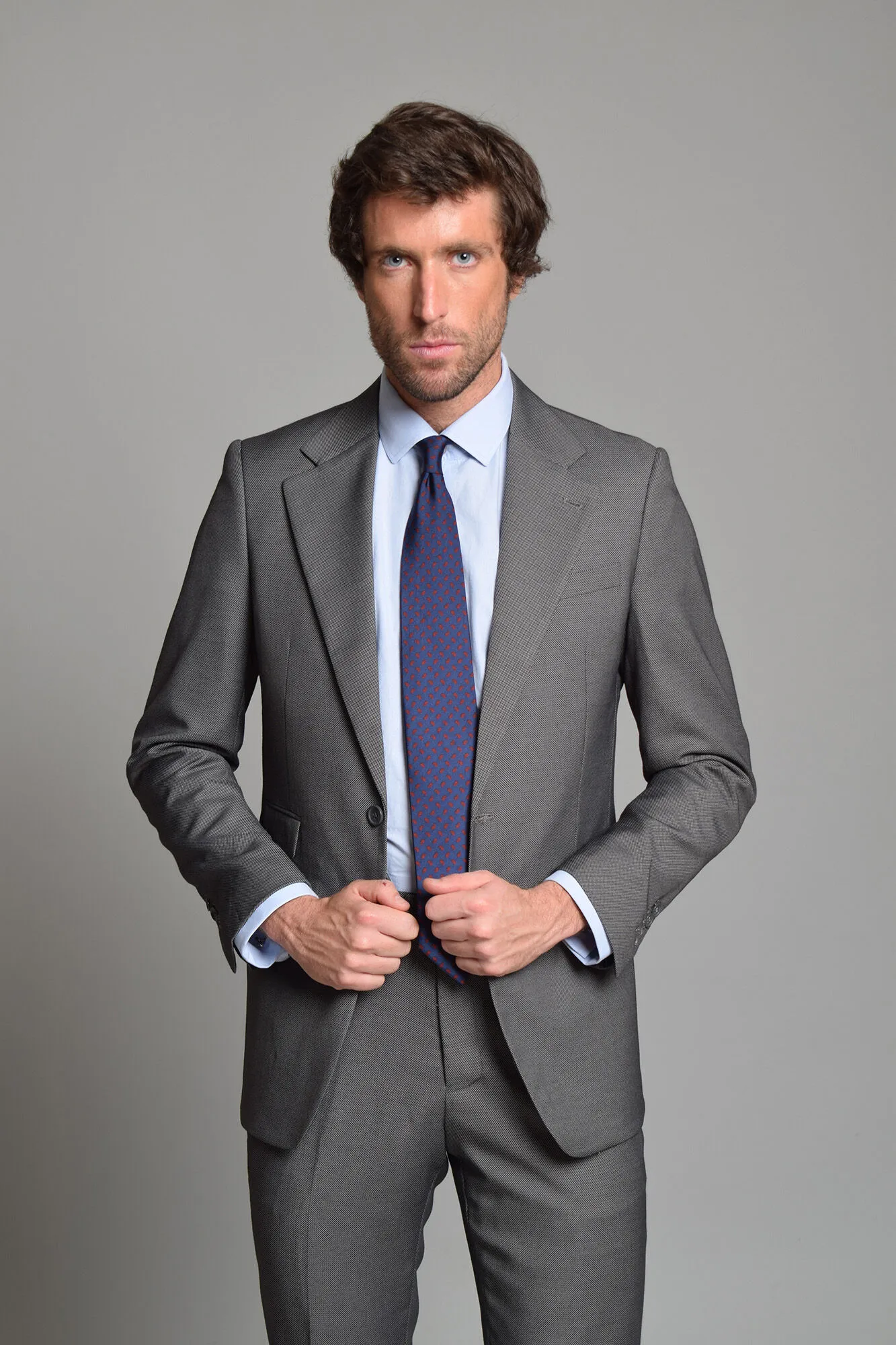 Cloking Traje Ojo de Perdiz Gris British Collection