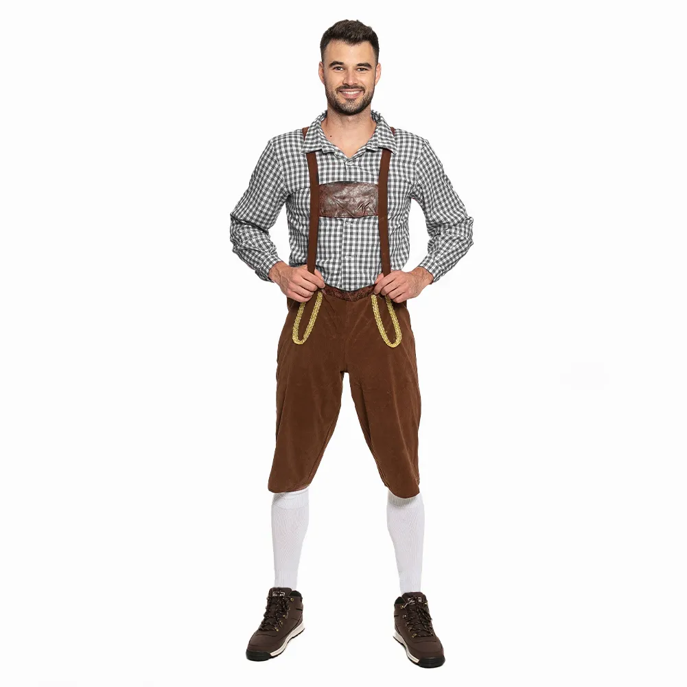 Conjunto de traje tradicional Hombre Disfraz de Oktoberfest MIESEPETER® negro