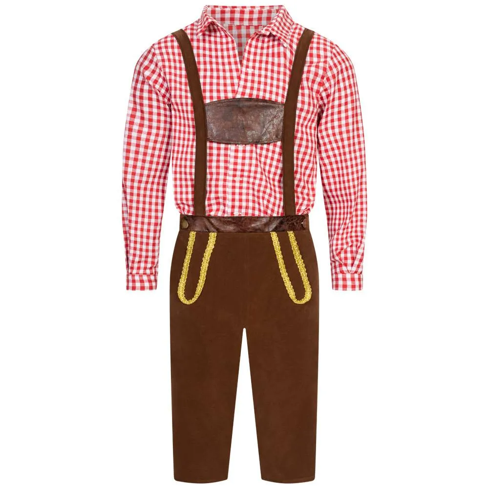 Conjunto de traje tradicional Hombre Disfraz de Oktoberfest MIESEPETER® rojo