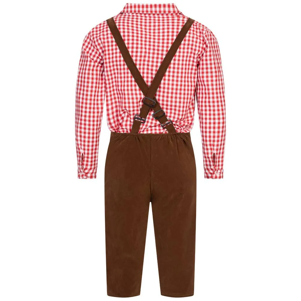 Conjunto de traje tradicional Hombre Disfraz de Oktoberfest MIESEPETER® rojo