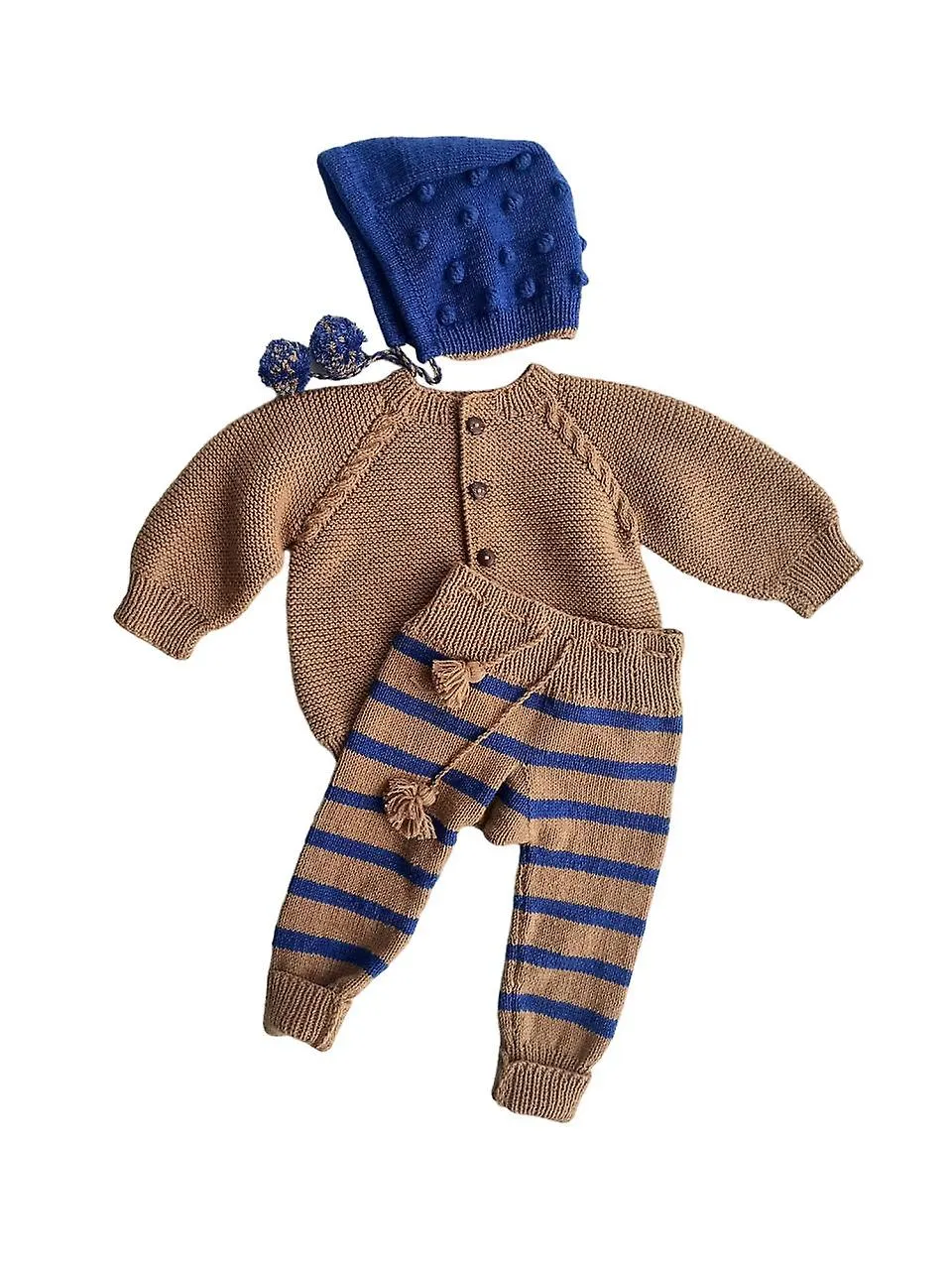 Cotton Knitted Outfit Sets for Kid's