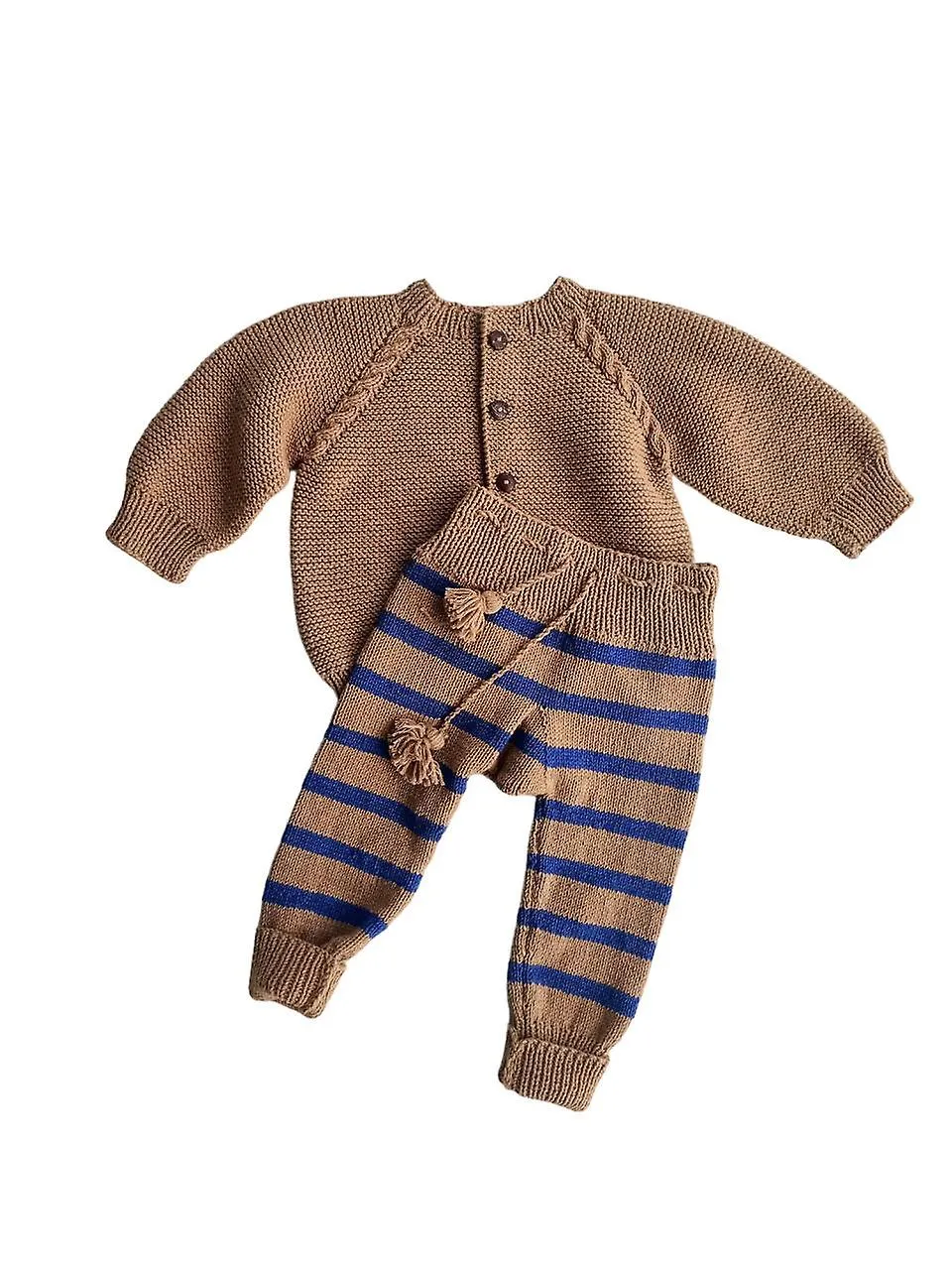 Cotton Knitted Outfit Sets for Kid's