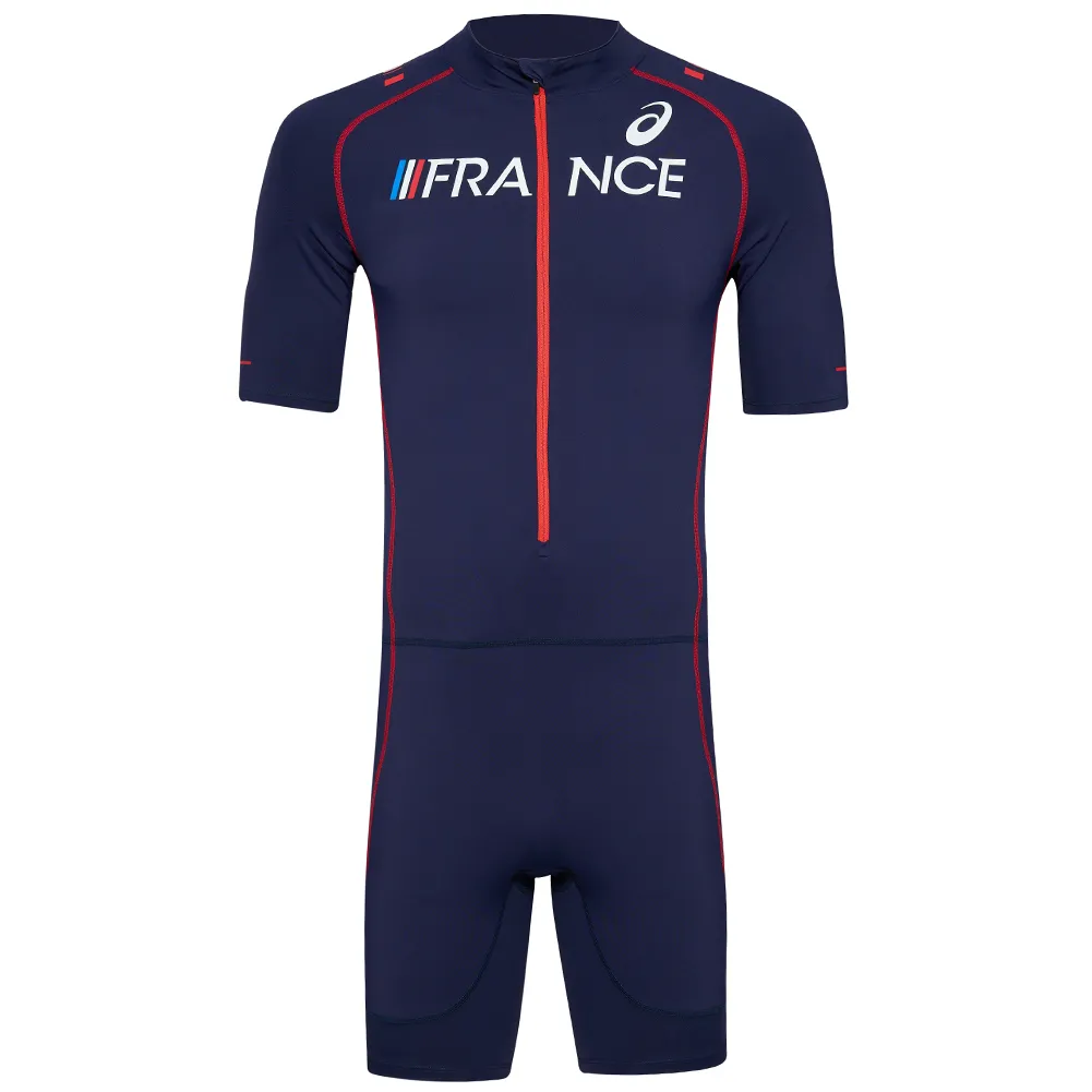 Francia ASICS Track & Field Racing Suit Hombre Traje velocista XRK767-52FR