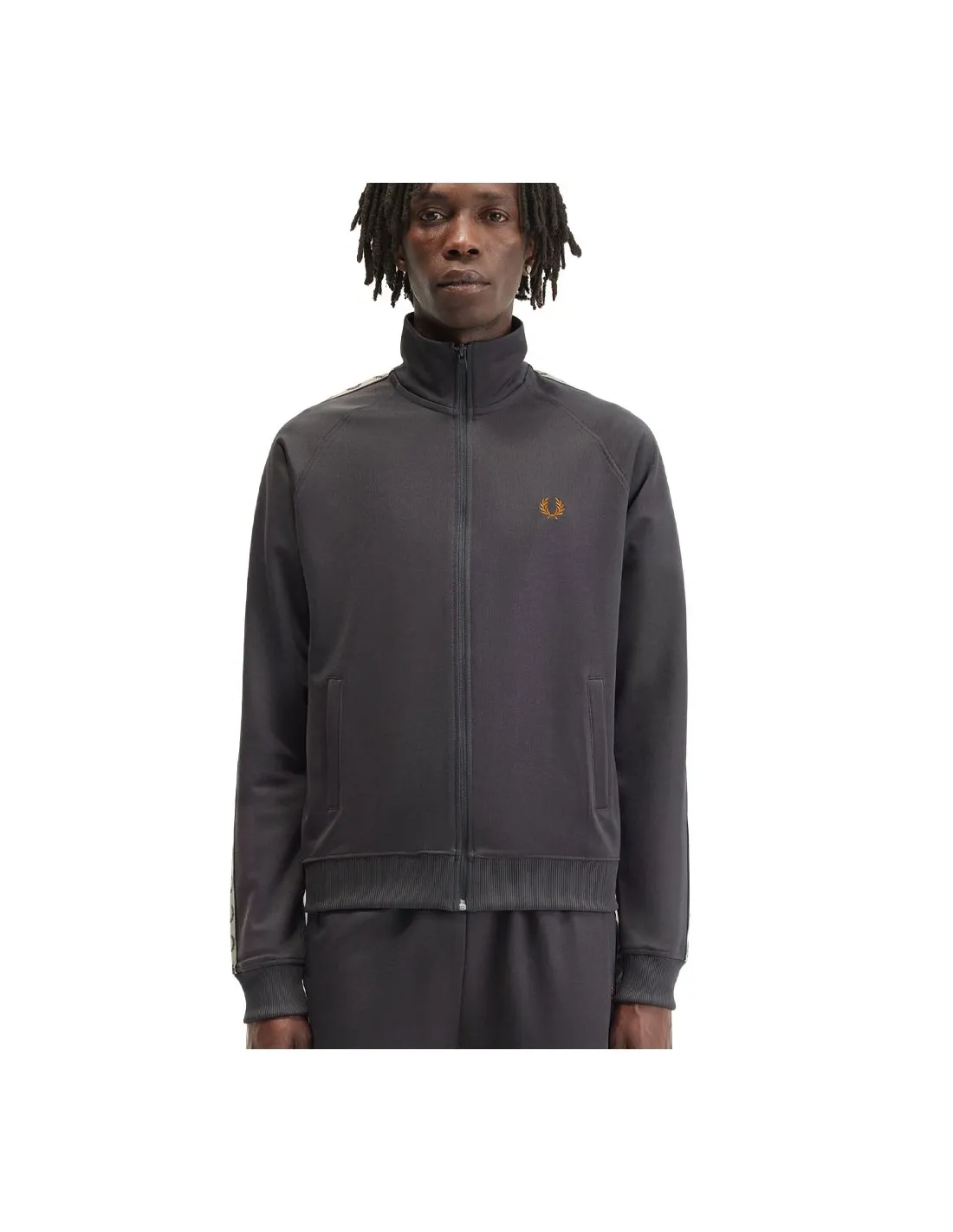 FRED PERRY CONTRAST TAPE TRACK JACKET V62