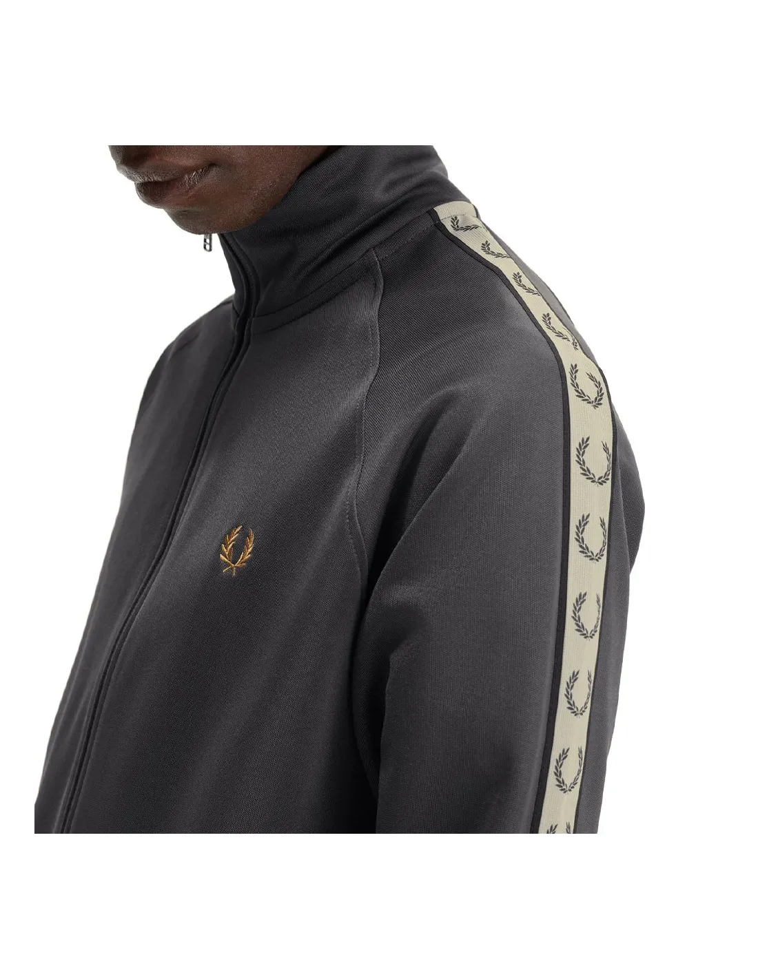 FRED PERRY CONTRAST TAPE TRACK JACKET V62