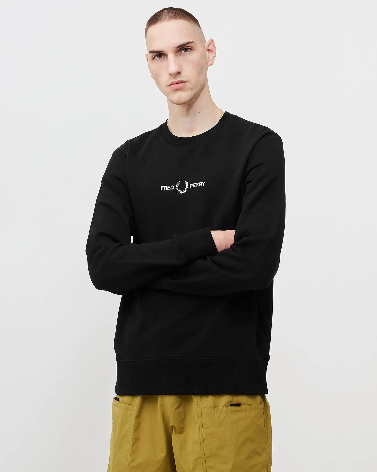 Fred Perry Embroidered Sweatshirt