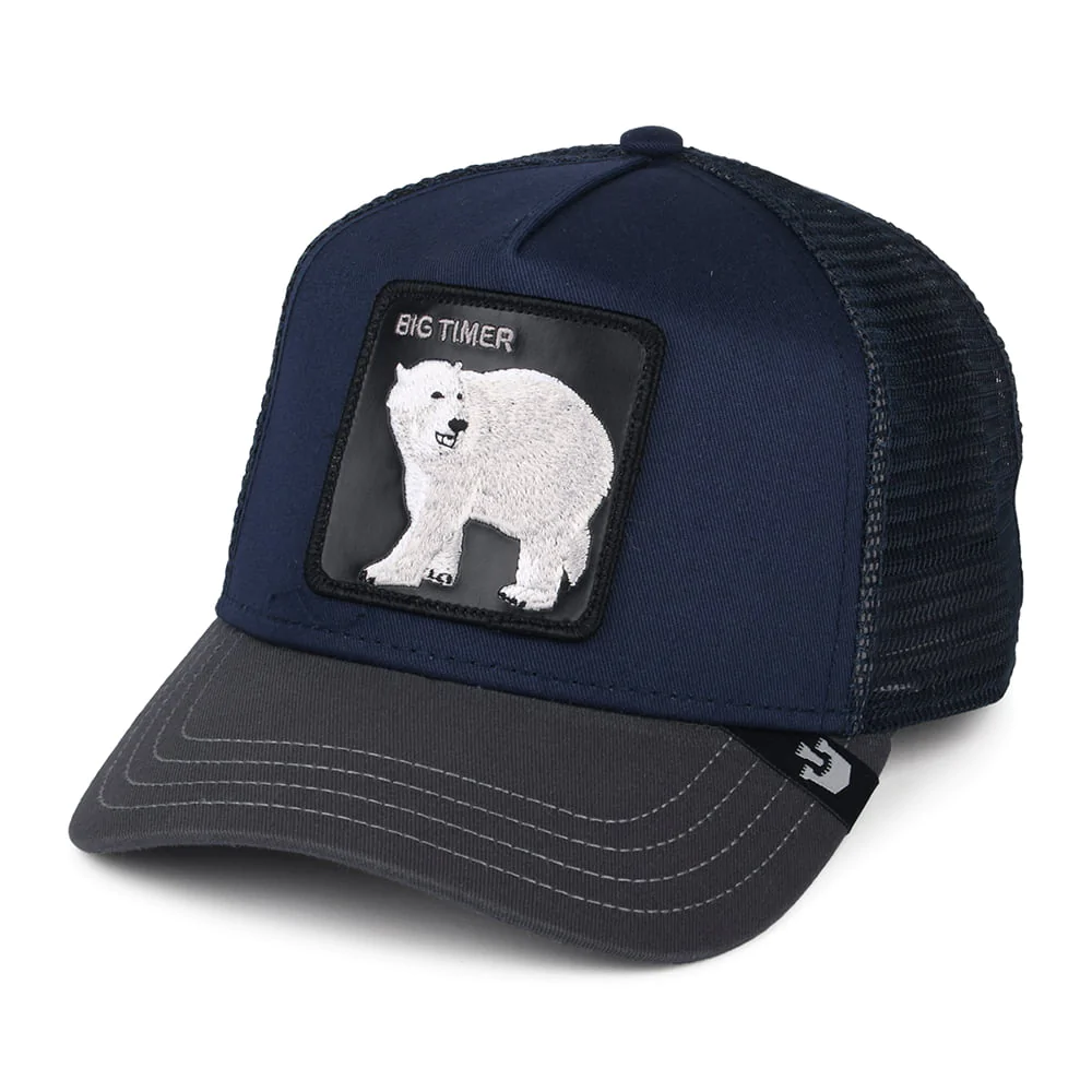 Gorra Animales GOORIN BROS ajustable y rejilla ICEBERG azul marino/navy blue oso polar big timer