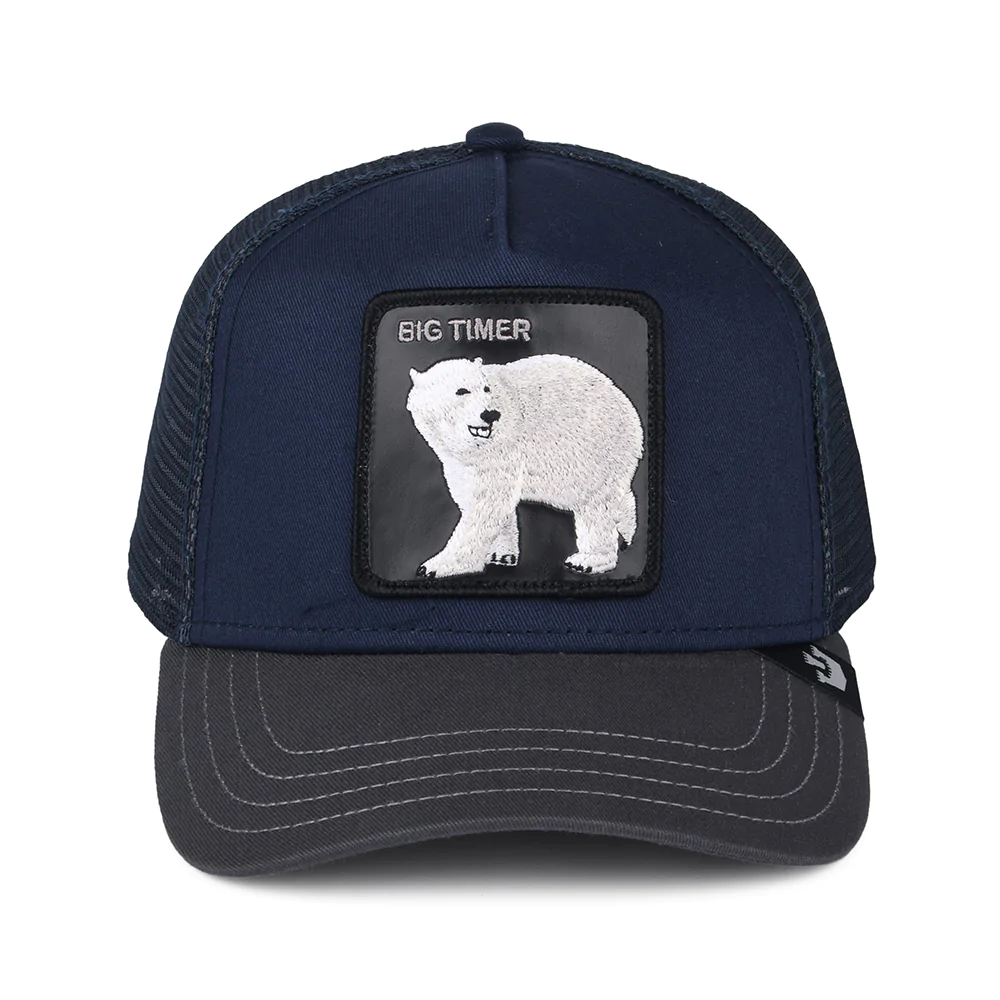 Gorra Animales GOORIN BROS ajustable y rejilla ICEBERG azul marino/navy blue oso polar big timer