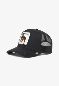 Gorra Animales GOORIN BROS THE BADDEST BOY con rejilla ajustable con parche de perro Color negroangeles natgorra naranja