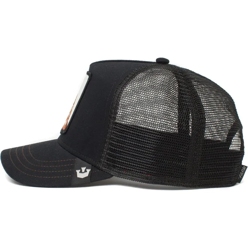 Gorra animales GOORIN BROS trucker Ajustable y con rejilla HIGH the jiraffe thr farm ONE SIZE BLACK -negra jirafa