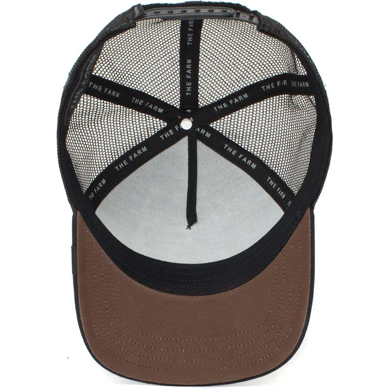 Gorra animales GOORIN BROS trucker Ajustable y con rejilla HIGH the jiraffe thr farm ONE SIZE BLACK -negra jirafa