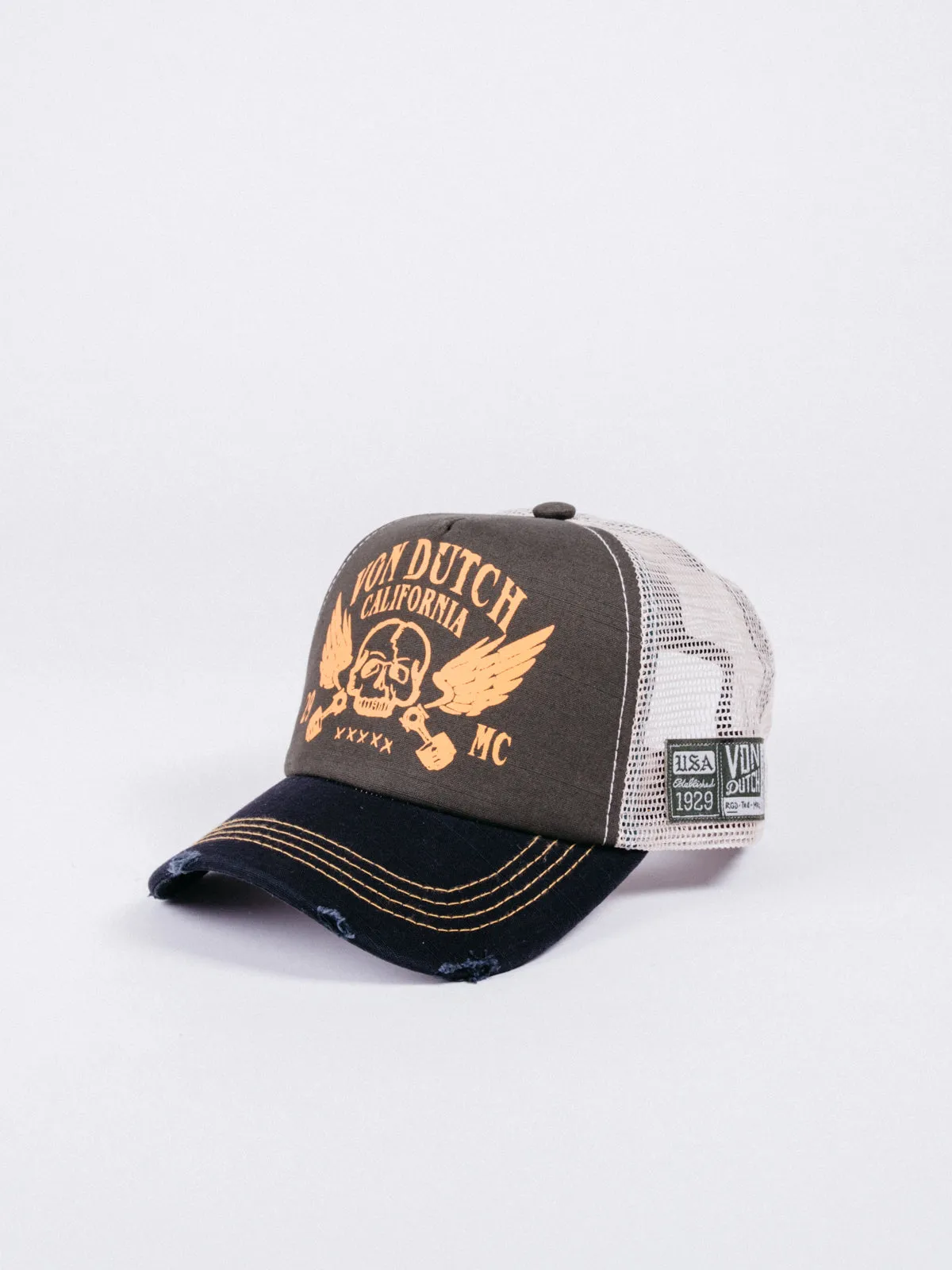 Gorra Crew5 Trucker Green/Black/Beige