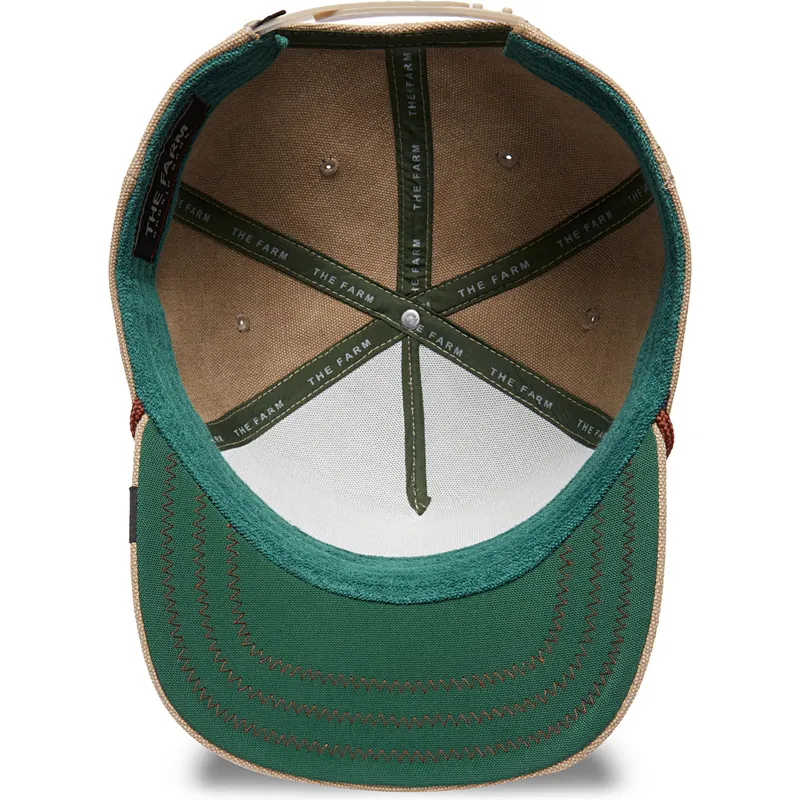 Gorra curva beige snapback pato Lucky Duck Canvas The Farm de Goorin Bros.