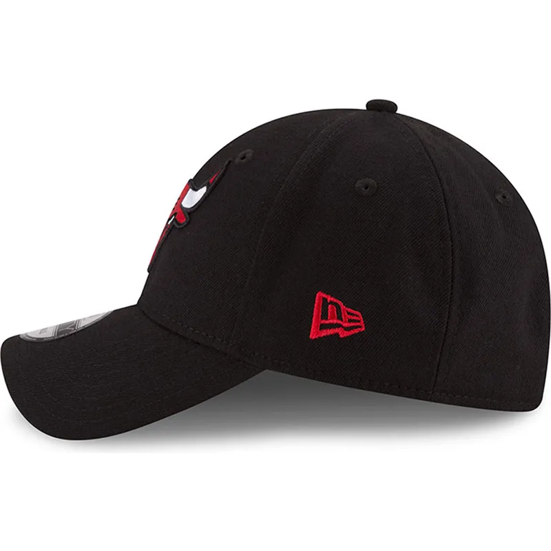 Gorra curva negra ajustable 9FORTY The League de Chicago Bulls NBA de New Era