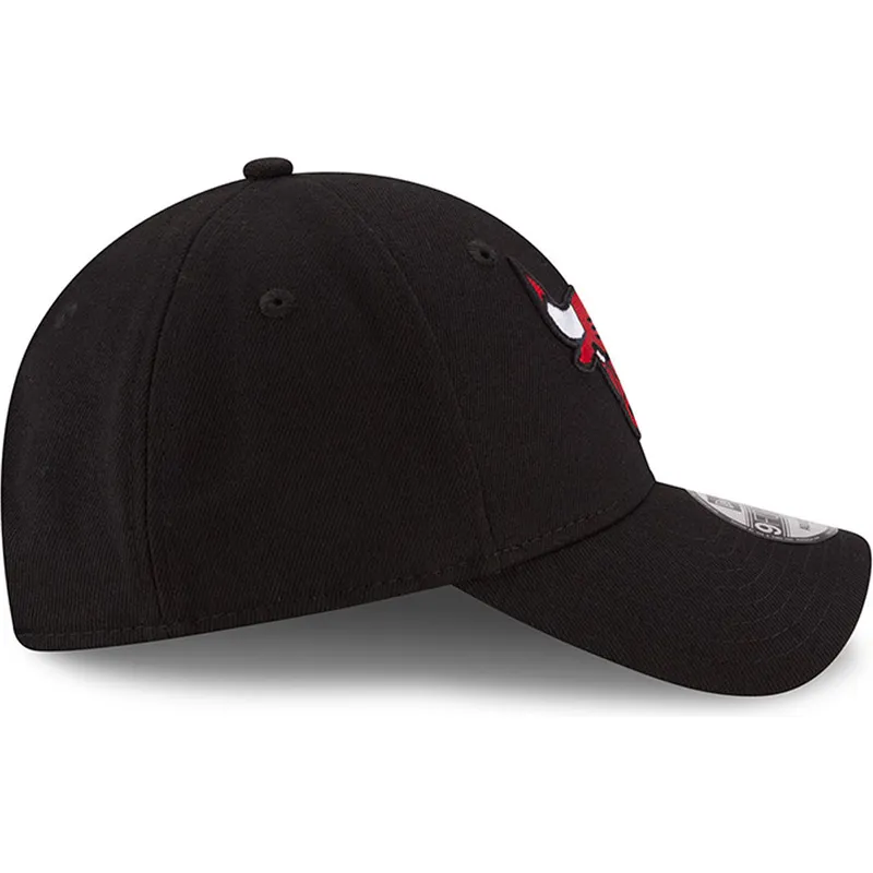 Gorra curva negra ajustable 9FORTY The League de Chicago Bulls NBA de New Era