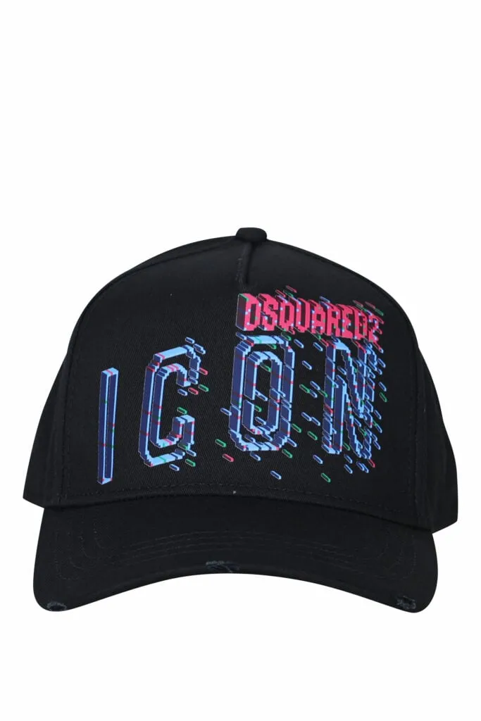 Gorra negra con logo 