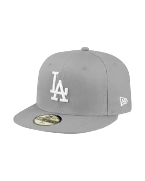 Gorra new era gris dodgers mlb basic 59fifty losdod