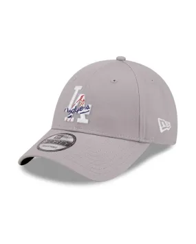 Gorra new era gris dodgers team logo infill 9forty losdod