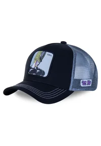 Gorra superheroes CAPSLAB CELL Negra Celeste VEGETA BORDADO FRENTE VISERA CURVA -azul y negro